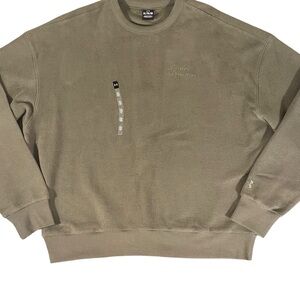 Under Armour Men's Green Terry Crewneck Sweater